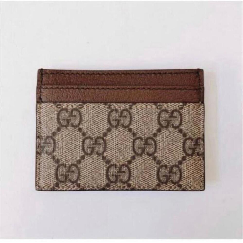 GUCCI Ophidia GG logo leather card holder case - Picture 6 of 7